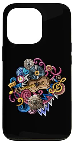 Hülle für iPhone 13 Pro Musiknoten Musiknoten Musiker Gitarre von Music Designs and Musical Instruments Gifts