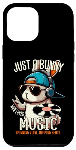Hülle für iPhone 14 Plus DJ Bunny Pop Music Rabbit Vinyl Plattenspieler von Music Hare Sound Mixing Bunnies Musician