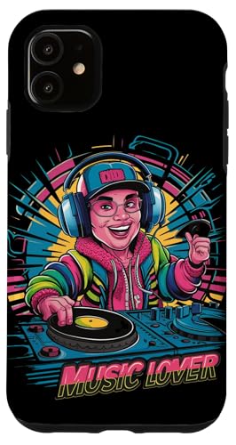 Hülle für iPhone 11 Music Lover Producer DJ Funny Retro Kopfhörer von Music Lover Producer