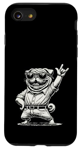 Hülle für iPhone SE (2020) / 7 / 8 Rock Musik Mops Konzert Retro Festival Hund von Music Rock Streetwear Funny Outfit Designs