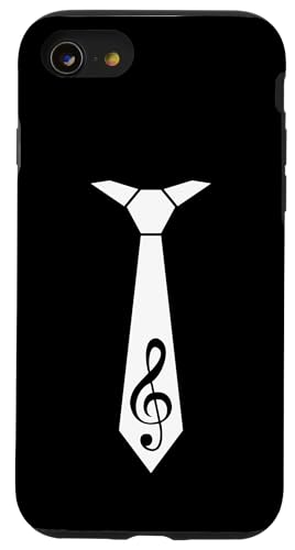 Hülle für iPhone SE (2020) / 7 / 8 Musik-Spaß-Liebhaber-Kleid, Krawattenanzug, cooles Notensymbol von Music Sounds Listening Melody Beats Vibes Lover