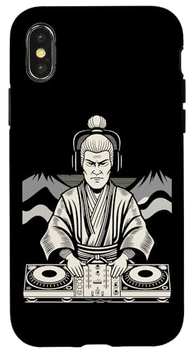 Hülle für iPhone X/XS Musik Retro Streetwear DJ Samurai Graffiti Kunst von Music Streetwear Funny Outfit Designs