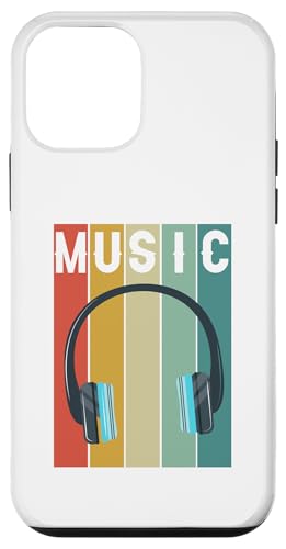 Hülle für iPhone 12 mini Musik-Vintage-Shirt mit Kopfhörer für Musik- und Musikliebhaber von Music Vintage Shirt With Music Headphone Musicians