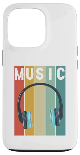 Hülle für iPhone 13 Pro Musik-Vintage-Shirt mit Kopfhörer für Musik- und Musikliebhaber von Music Vintage Shirt With Music Headphone Musicians