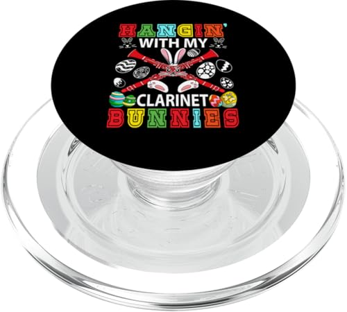 Hangin' With My Clarinet Bunnies Instrumentalist Easter PopSockets PopGrip für MagSafe von Musical, Musician Easter Day Costume