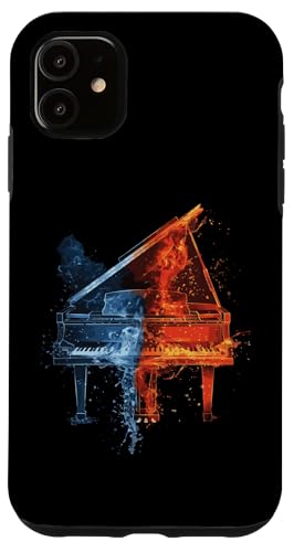 Hülle für iPhone 11 Klavier bunt von Musical Instrument Colorful