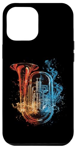 Hülle für iPhone 12 Pro Max Tuba bunt von Musical Instrument Colorful