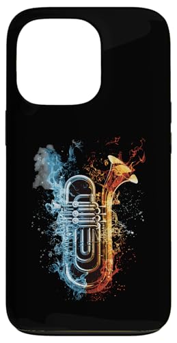 Hülle für iPhone 13 Pro Tuba bunt von Musical Instrument Colorful