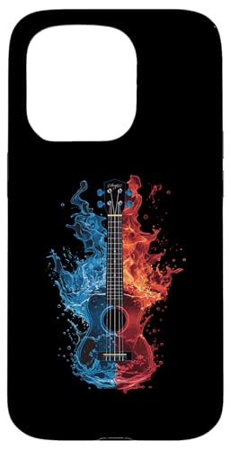 Hülle für iPhone 15 Pro Ukulele, bunt von Musical Instrument Colorful