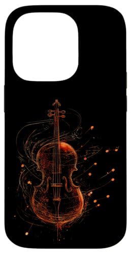 Cello, Violininstrument, Cello, Violine Hülle für iPhone 14 Pro von Musicinstrumentdezin