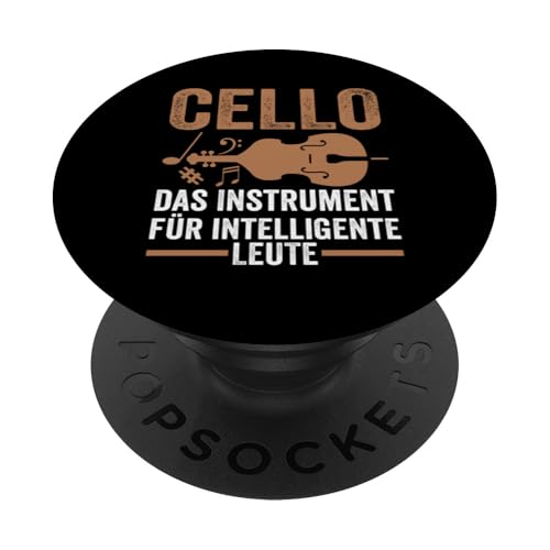 Cello für intelligente Leute Cello Musik PopSockets mit austauschbarem PopGrip von Musik & Musiker Geschenkidee