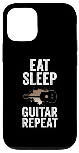 Hülle für iPhone 13 Eat Sleep Guitar Repeat Gitarre Musik von Musik & Musiker Geschenkidee