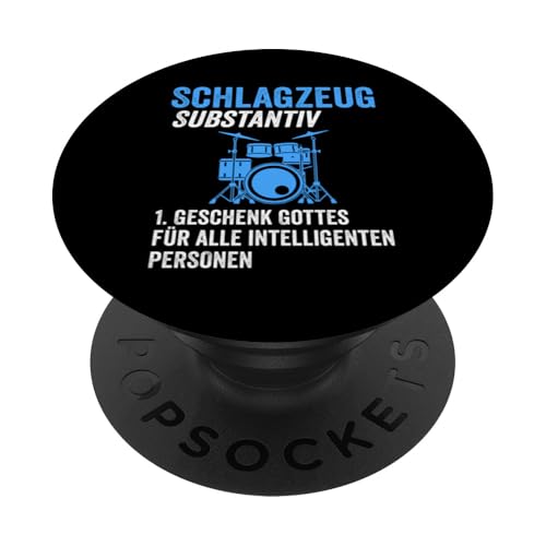 Schlagzeug Geschenk Gottes Schlagzeug Musik PopSockets mit austauschbarem PopGrip von Musik & Musiker Geschenkidee