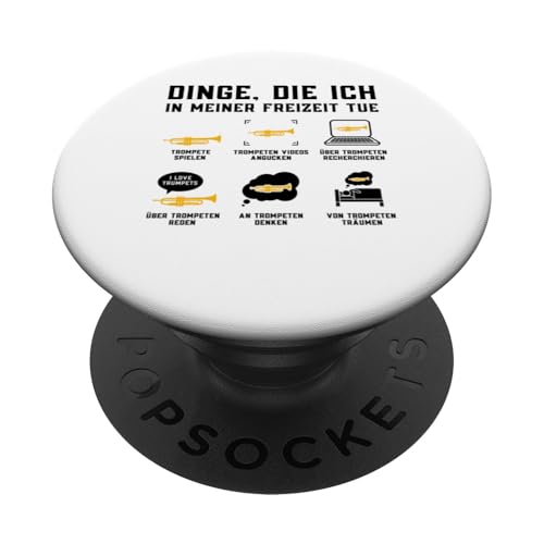 Trompete spielen Trompete Musik PopSockets mit austauschbarem PopGrip von Musik & Musiker Geschenkidee