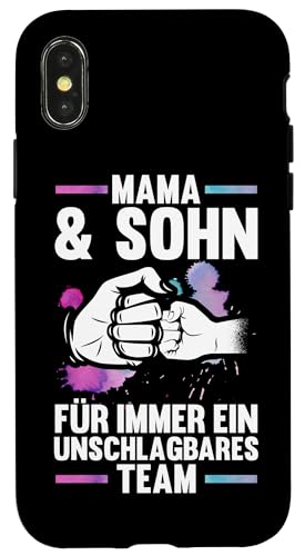 Hülle für iPhone X/XS Mama Und Sohn von Mutter Muttertag Sohn Mama