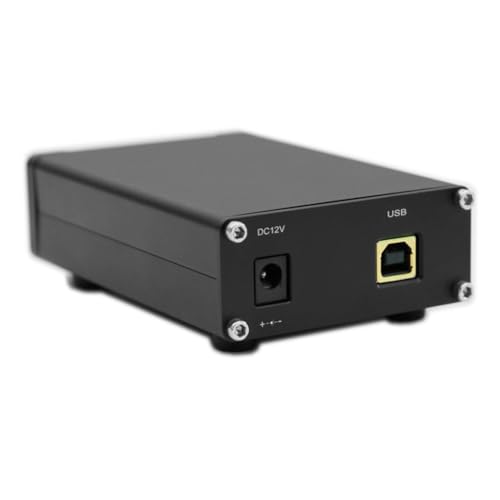 Muuoeou 1 Stück DAC6 XMOS208 + ES9038 Digitaler HiFi-Audio-Decoder USB-Plattenspieler-Decoder Aluminiumlegierung Kopfhörerverstärker Unterstützt DSD von Muuoeou