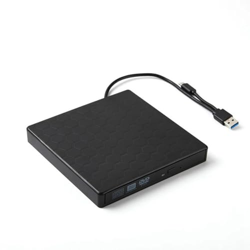 Muuoeou Externes DVD-Laufwerk, USB 3.0, Tragbarer +/-RW-Player für CD-ROM-, Kompatibel mit Laptop, Desktop-PC, von Muuoeou