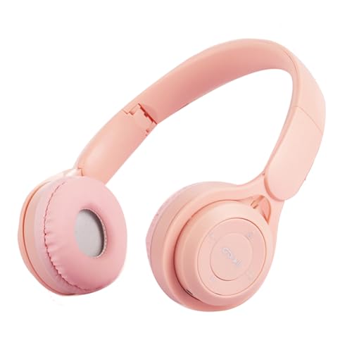 Muuoeou Kopfhörer Bluetooth-Headset Y08 Kabelloses Bluetooth-Headset Tragbares Faltbares Kinder-Headset Rosa von Muuoeou