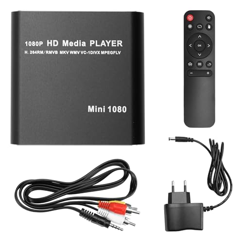 Muuoeou MKV 264 HDD Multimedia Player Full HD 1080P USB Media Player mit SD Media TV Box Unterstützung RMVB WMV HDD Player EU STECKER von Muuoeou