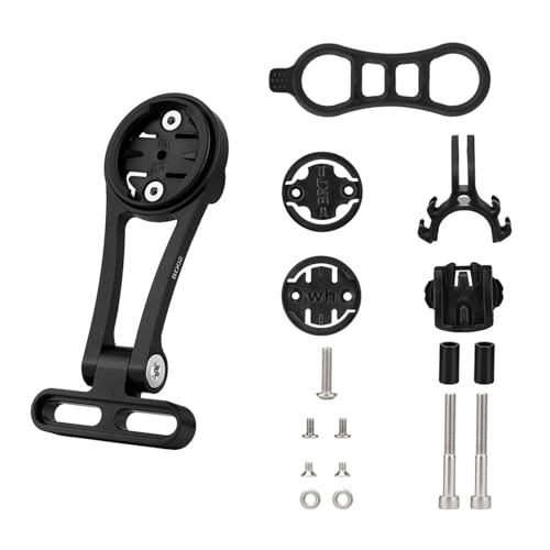 Muuzebsy Vorderradhalterung, Aluminiumlegierung, Fahrradcomputer, Straßenhalterung, Fahrradcomputer, Straßenhalterung, stabiles Fahrradzubehör für Kamera, Reisen von Muuzebsy