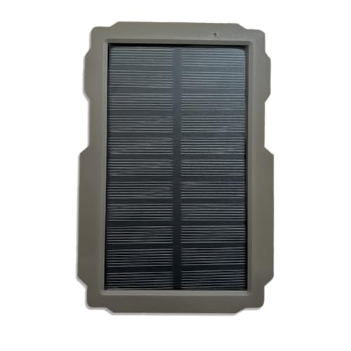 Mwwvzefl Solarpanel für Wildkameras für Den Außenbereich, Wasserdicht, 3000 MAh, 6 V - 12 V, Wiederaufladbares Solarladegerät für Jagdkameras von Mwwvzefl