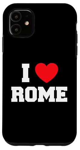 Hülle für iPhone 11 Ich liebe Rom von My Heart