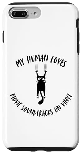 My Human Loves Movie Soundtracks auf Vinyl – Cat Parent Hülle für iPhone 7 Plus/8 Plus von My Human Loves Stuff