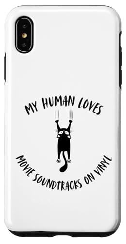 My Human Loves Movie Soundtracks auf Vinyl – Cat Parent Hülle für iPhone XS Max von My Human Loves Stuff