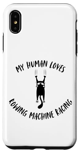 My Human Loves Rudergerät Racing - Cat Parent Hobby Hülle für iPhone XS Max von My Human Loves Stuff