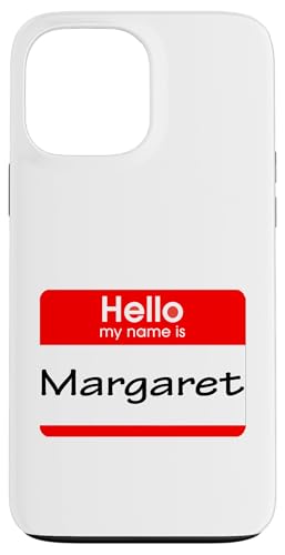 Hülle für iPhone 13 Pro Max Margaret, Hello My Name is Namensschild, Badge von My Name is Stuff