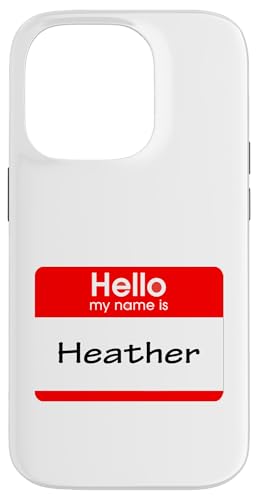 Hülle für iPhone 14 Pro Heather, Hello My Name is Namensschild, Badge von My Name is Stuff