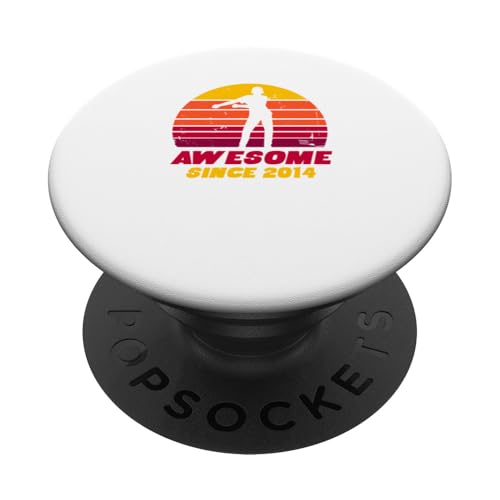 Coole Party-Geschenke zum 8. Geburtstag – Awesome Since 2014 PopSockets Klebender PopGrip von My Shirt Hub