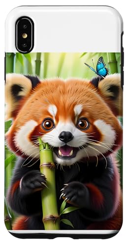 Hülle für iPhone XS Max Entzückender roter Panda im Bambuswald V10 von My Squirrel and I