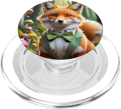 Niedlicher Fuchs im Kawaii-Stil V3 PopSockets PopGrip für MagSafe von My Squirrel and I