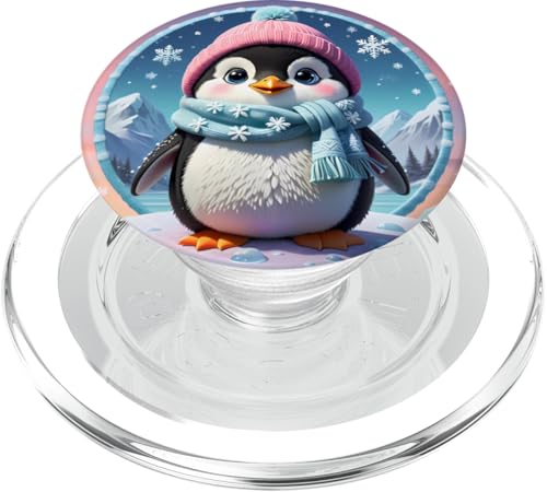 Niedlicher Kawaii-Stil Pinguin V2 PopSockets PopGrip für MagSafe von My Squirrel and I