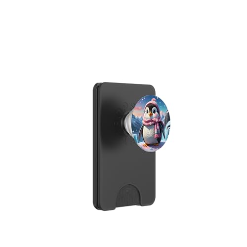 Niedlicher Kawaii-Stil Pinguin V8 PopSockets PopWallet für MagSafe von My Squirrel and I