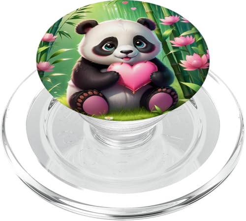 Niedlicher Panda im Kawaii-Stil V3 PopSockets PopGrip für MagSafe von My Squirrel and I