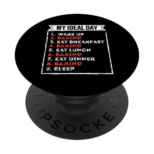 Lustiges Backen — mein idealer Tag PopSockets Klebender PopGrip von My ideal day