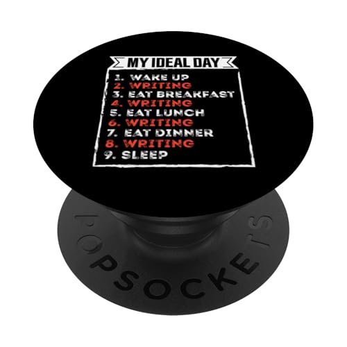 Lustiges Schreiben — mein idealer Tag PopSockets Klebender PopGrip von My ideal day