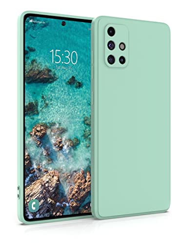 MyGadget Silikon Hülle Kompatibel mit Samsung Galaxy A71 4G - robuste Schutzhülle TPU Case Slim Silikonhülle - Back Cover Kratzfest Handyhülle - Matt Mint von MyGadget