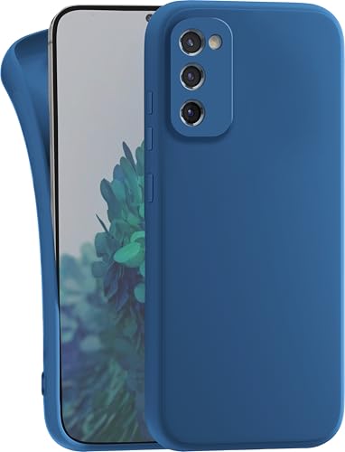 MyGadget Hülle kompatibel mit Samsung Galaxy S20 FE - robuste Handyhülle TPU Case Slim Silikonhülle - Back Cover Kratzfest Schutzhülle - Matt Dunkelblau von MyGadget