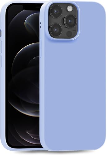 MyGadget Silikon Hülle für iPhone 12 | 12 Pro - robuste Schutzhülle TPU Case Slim Silikonhülle Back Cover Ultra Kratzfest Handyhülle matt Baby Blau von MyGadget