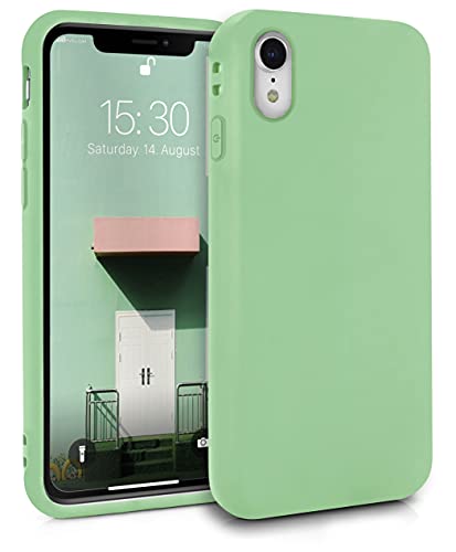 MyGadget Hülle kompatibel mit iPhone XR - robuste Handyhülle TPU Case Slim Silikonhülle - Back Cover Kratzfest Schutzhülle matt Mint Grün von MyGadget