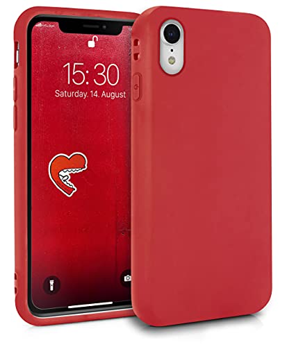 MyGadget Hülle kompatibel mit iPhone XR - robuste Handyhülle TPU Case Slim Silikonhülle - Back Cover Kratzfest Schutzhülle matt Rot von MyGadget