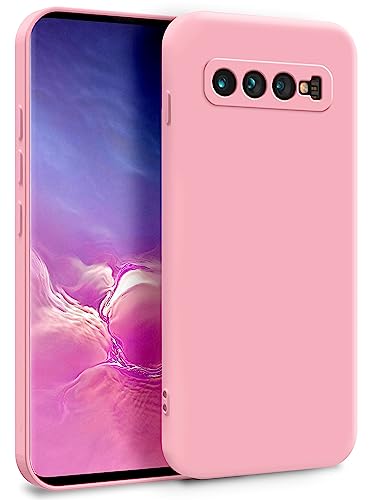 MyGadget Hülle für Samsung Galaxy S10 Plus - Zweilagige Handyhülle mit Kameraschutz - Cover mit Innenfutter & Silikon außen - Rosa von MyGadget