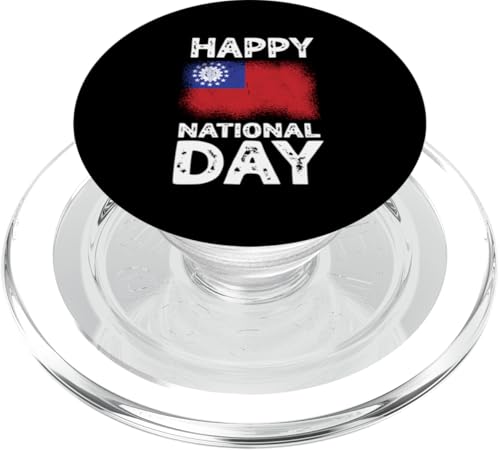 Happy National Day Myanmar Flagge Birma PopSockets PopGrip für MagSafe von Myanmar Burma Design Proud Burmese Flag