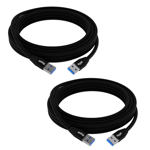 Mygatti USB 3.0 Kabel 5 Gbps（2 Meter，2Pack）,High Speed Transfer USB A Stecker auf A Stecker,Nylon geflochten, USB Verbindungskabel kompatibel mit Drucker, Kamera, externe Festplatte und mehr von Mygatti