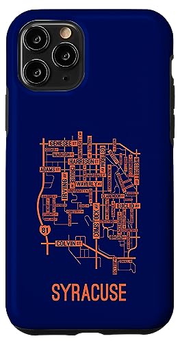 Hülle für iPhone 11 Pro Syracuse Stadtplan, Bundesstaat New York, Souvenir von Mystic Lilian