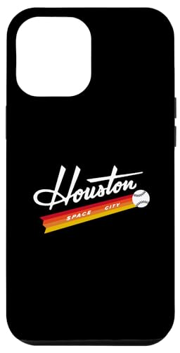 Hülle für iPhone 14 Pro Max Houston Texas TX Space City Retro Farbstreifen von Mystic Lilian