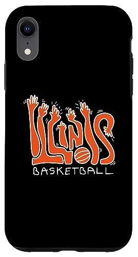 Hülle für iPhone XR Lustiger Basketball und Arme machen die Form von Illinois-Buchstaben von Mystic Lilian